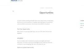 
							         Opportunities - Bell Labs								  
							    