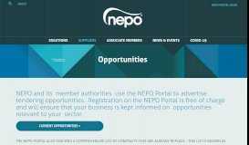 
							         Opportunities | NEPO								  
							    