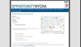 
							         OpportunityNYCHA – REES » REES Information Session								  
							    