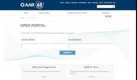 
							         OPS© Portal | AAR Corporate								  
							    