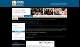 
							         OPT and STEM Portal | International Services Office | The George ...								  
							    