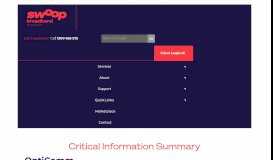 
							         OptiComm - Critical Information Summary - DCSI								  
							    