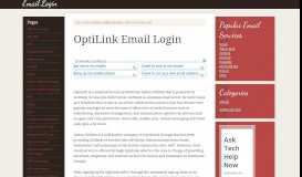 
							         OptiLink Email Login								  
							    