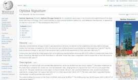 
							         Optima Signature - Wikipedia								  
							    