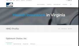 
							         Optimum Choice, Inc. - Virginia Health Information								  
							    