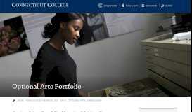 
							         Optional Arts Submissions · Connecticut College								  
							    
