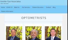 
							         Optometrists | Greider Eye Associates								  
							    
