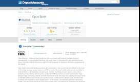 
							         Opus Bank Reviews and Rates - Deposit Accounts								  
							    