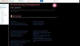
							         Oracle Access Management - Oracle Docs								  
							    