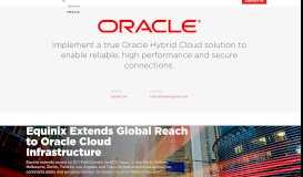 
							         Oracle Cloud - Platform Partners | Equinix								  
							    