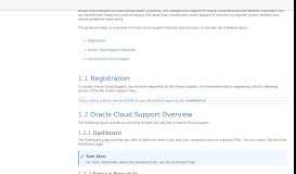 
							         Oracle Cloud Support Getting Started - Oracle Docs								  
							    