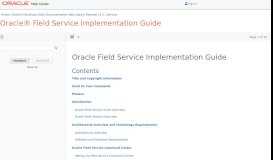 
							         Oracle Field Service Implementation Guide - Oracle Help Center								  
							    