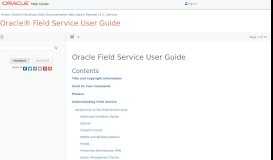 
							         Oracle Field Service User Guide - Oracle Help Center								  
							    