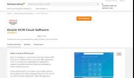 
							         Oracle HCM Cloud Software - 2019 Reviews, Pricing & Demo								  
							    