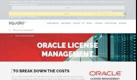 
							         Oracle License Management | Squalio								  
							    