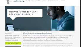
							         Oracle-Projekte für Freiberufler | SOLCOM Projektangebote								  
							    