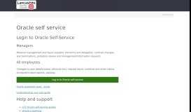 
							         Oracle Self service Portal - Lancashire County Council								  
							    