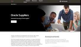 
							         Oracle Suppliers								  
							    