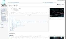 
							         Oracle Turret - Portal Wiki								  
							    