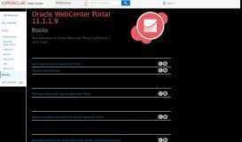 
							         Oracle WebCenter Portal 11.1.1.9 - Oracle Docs								  
							    