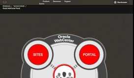 
							         Oracle WebCenter Portal | Oracle Technology Network | Oracle								  
							    