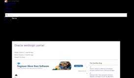 
							         Oracle weblogic portal - Stack Overflow								  
							    
