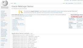 
							         Oracle WebLogic Server - Wikipedia								  
							    