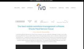 
							         Oracle's Field Service Cloud (ETA Direct) — IVO								  
							    