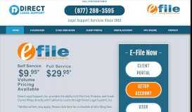 
							         Orange County Efiling | Direct Legal Support								  
							    