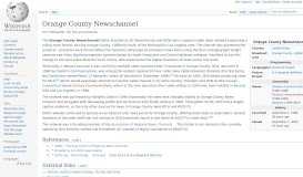 
							         Orange County Newschannel - Wikipedia								  
							    