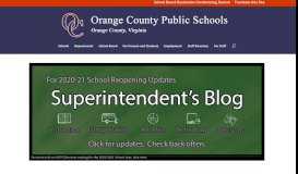 
							         Orange County Public Schools, Orange County Virginia								  
							    
