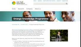 
							         Orange Knowledge Programme - hvhl.nl								  
							    