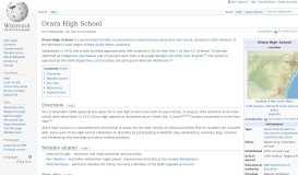 
							         Orara High School - Wikipedia								  
							    