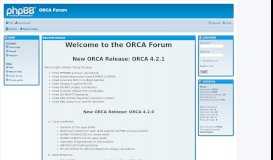 
							         ORCA Forum - Portal								  
							    