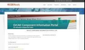 
							         OrCAD 'CIP' (Component Information Portal) - ECADtools								  
							    