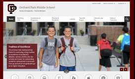 
							         Orchard Park Middle School / Homepage								  
							    