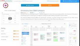 
							         Orchestra one EMR software, Review and Watch Free Demo ...								  
							    