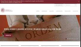 
							         Ordem dos Advogados: Homepage								  
							    