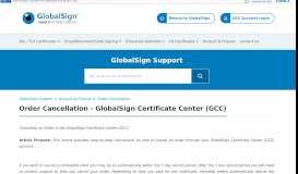 
							         Order Cancellation - GlobalSign Certific... - GMO GlobalSign								  
							    