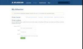 
							         Order Centre - My Atlassian								  
							    