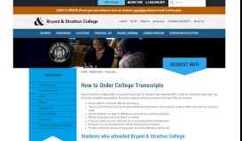 
							         Order College Transcripts | Bryant & Stratton College								  
							    