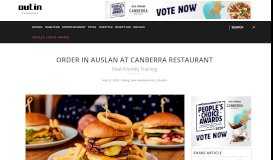 
							         Order in Auslan at Canberra restaurant | OutInCanberra								  
							    