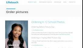 
							         Order Pictures - Lifetouch Inc.								  
							    