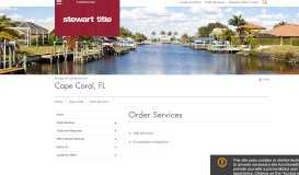 
							         Order Services | Cape Coral | STC | www.stewart.com								  
							    