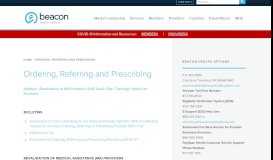 
							         Ordering, Referring and Prescribing | VBH-PA.com								  
							    