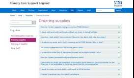 
							         Ordering supplies - Primary Care Services England - PCSE - NHS ...								  
							    