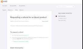 
							         Orders, Renewals, and Refunds - FAQs | Official Avast Support								  
							    