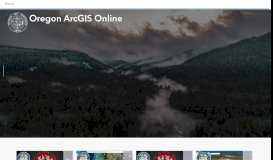 
							         Oregon ArcGIS Online								  
							    
