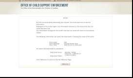 
							         Oregon - Child Support Portal - HHS.gov								  
							    