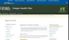 
							         Oregon Health Authority : Apply for OHP : Oregon Health Plan : State ...								  
							    